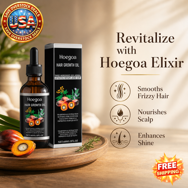 Hoegoa Palm Oil Hair Elixir for Scalp Care and Smooth Hair