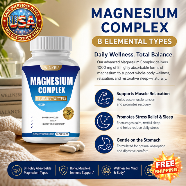 Magnesium Complex Capsules with Malate & Glycinate, 90 Count