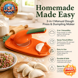 2-in-1 Manual Dough Press and Dumpling Maker for Pastries