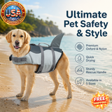 Dog Life Jacket for Small to Large Dogs with Rescue Handle