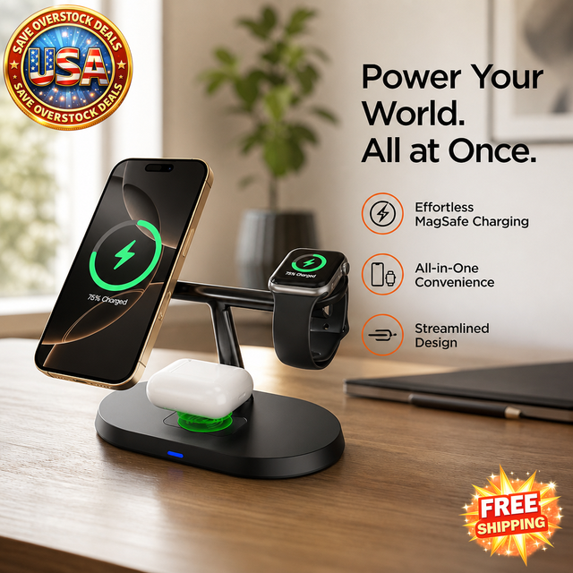 HyperGear MaxCharge Pro 3-in-1 Magsafe Charging Stand