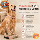 Touchdog Macaron 2-in-1 Durable Nylon Dog Harness and Leash