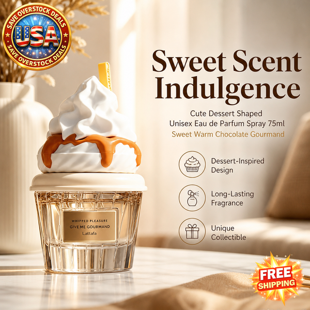 Cute Dessert Shaped Eau de Parfum Spray 75ml, Chocolate Scent