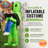 ET-Aliens Inflatable Costume for Adults and Kids, Halloween