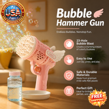 Angel Bubble Gun for Kids - 23 Hole Bubbles Machine