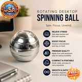 Rotating Desktop Spinning Ball Fidget Toy - Aluminum Alloy