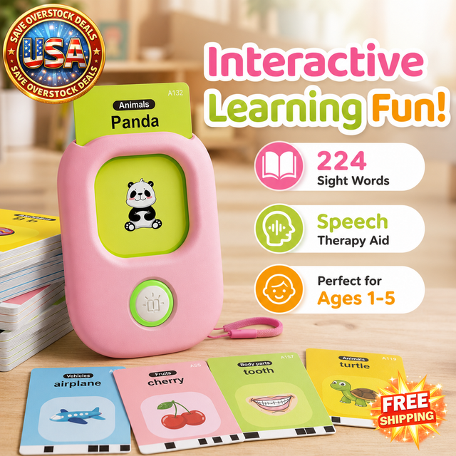 Talking Flash Cards for Kids with 224 Sight Words