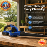 Cordless Electric Leaf Blower with 20V Battery and Charger