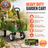 Heavy Duty Garden Cart with 900 LBS Capacity and 10-Inch Tires