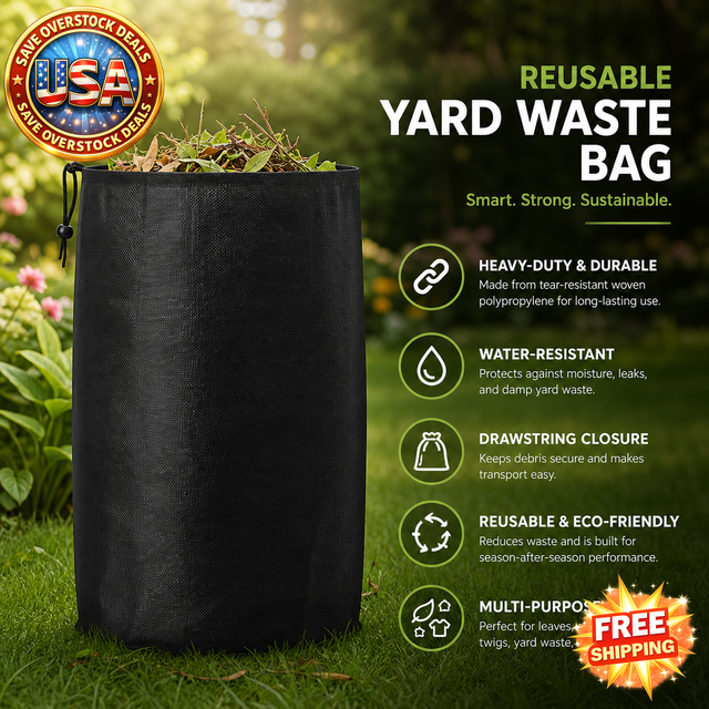Reusable Yard Waste Bag for Garden Leaf Collection