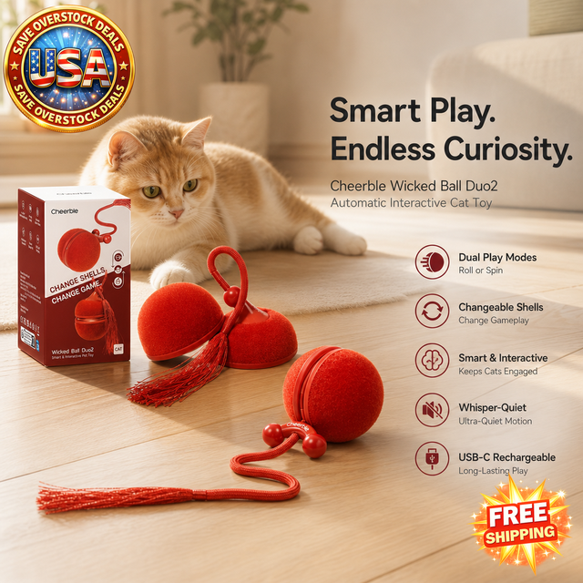 Cheerble Automatic Interactive Cat Toy with Interchangeable Shells