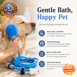 Silicone Dog Bath Brush for Massage and Grooming