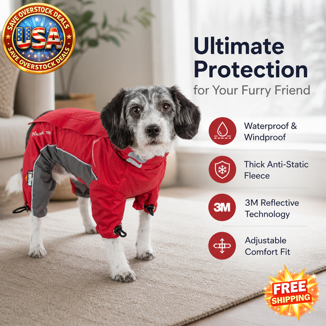 Helios Blizzard Full-Bodied Dog Jacket with 3M Reflective Features