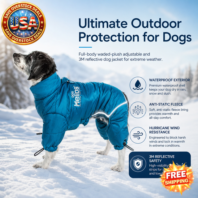 Helios Reflective Full-Body Dog Jacket with Adjustable Straps