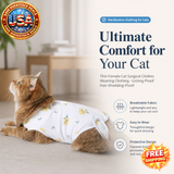 Thin Surgical Clothing for Cats - Licking-Proof Weaning Outfit