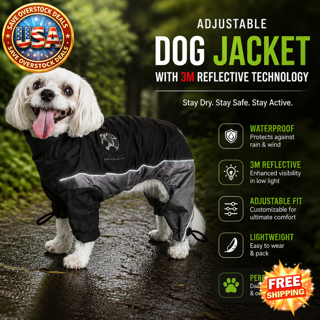 Touchdog Quantum-Ice Adjustable Dog Jacket with Reflective Technology