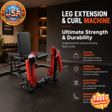 Leg Extension and Curl Machine for Home Gym, 700 LBS Capacity
