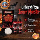 DOWMOO 3-Piece Halloween Fake Blood Makeup Set, 3 Piece Set