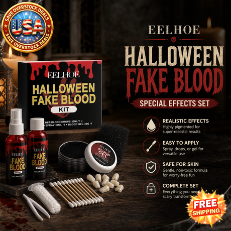 EELHOE Halloween Fake Blood Special Effects Set, 1 Set