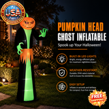 Halloween Inflatable Pumpkin Ghost Decoration with LED Lights