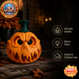 Elegant Skull Head Pumpkin Light for Halloween Decoration