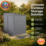 Outdoor Garden Storage Shed with Double Doors and Ventilation