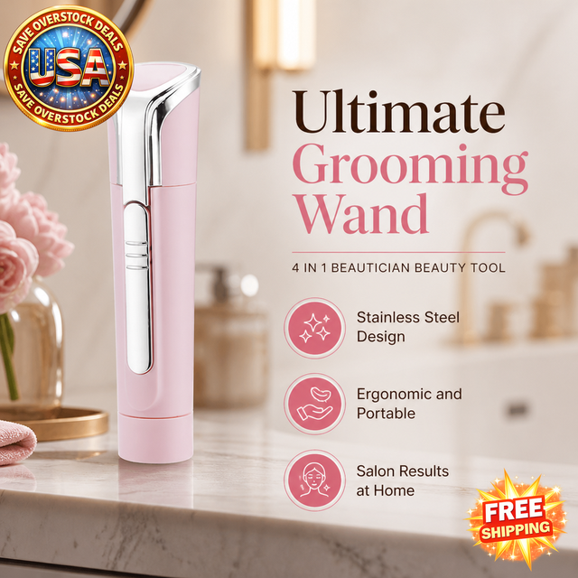 4 in 1 Beauty Grooming Wand with Detachable Attachments