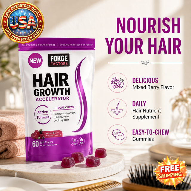 Hair Wellness Soft Chews, Multi Vitamin Gummies for Hair