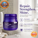Hydrolyzed Keratin Protein Hair Repair Cream for Damaged Hair