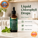 Vegan Liquid Chlorophyll Drops with Mint Flavor, 1 oz