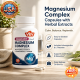 Magnesium Complex Capsules with Herbal Extracts, 120 Count
