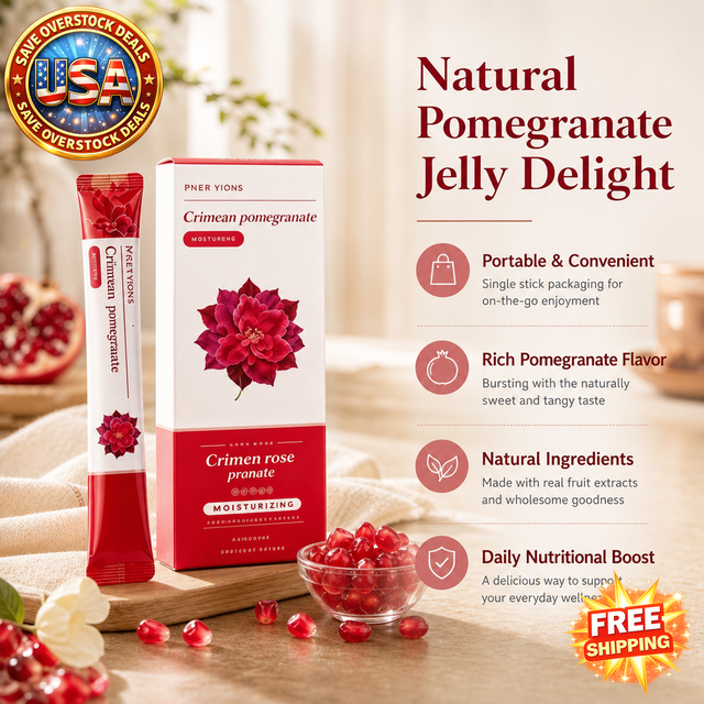 Natural Pomegranate Fruit Jelly Sticks, Portable Snack