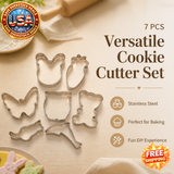 7 Pcs Stainless Steel Cat Cookie Cutters for Baking