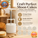 Plastic Moon Cake Mold with 8 Stamps - 75G Size