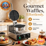 Commercial Waffle Maker, 1230W Non-Stick Belgian Waffle Iron