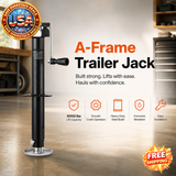 A-Frame Trailer Jack 5000 lbs Capacity with Handle and Footpad