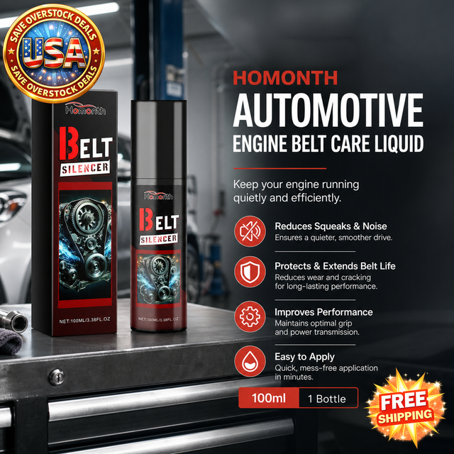 HOMONTH Automotive Engine Belt Care Liquid, 100 ml Bottle