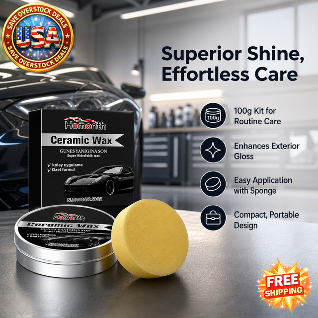 HOMONTH Automotive Exterior Care Wax Kit, 100 g for Vehicles