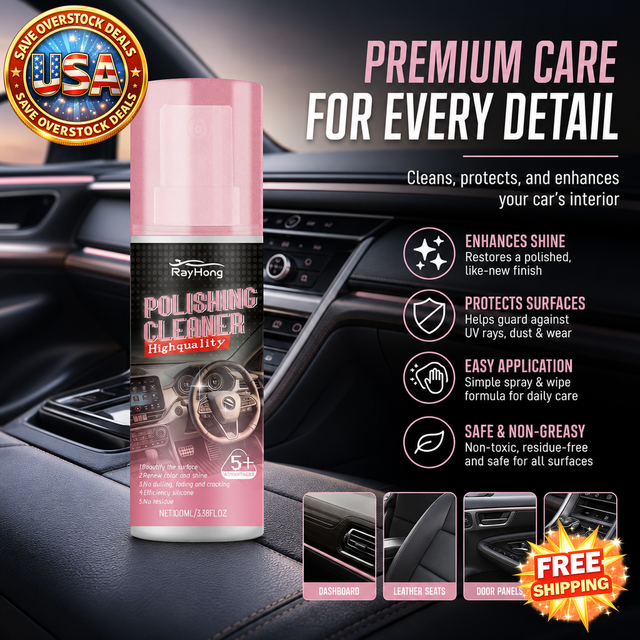 RAYHONG Automotive Interior Polish, 100 ml Bottle for Vehicle Care