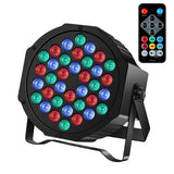 RGB LED Par Lights 36W 9 Modes Sound Activated Remote Control for Events