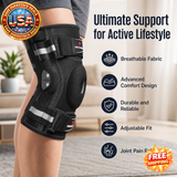 NEENCA Hinged Knee Brace with Stabilizers for Pain Relief