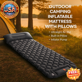 Inflatable Camping Mattress Pad with Pillows - Ultralight Air Mat