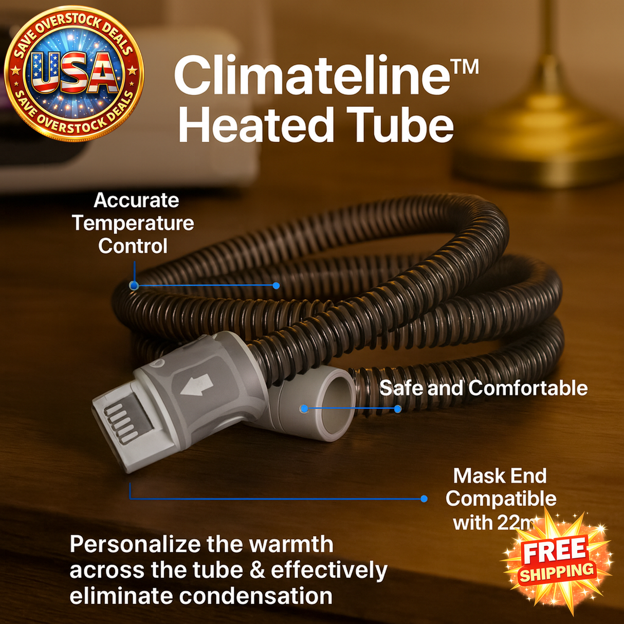 Heated CPAP Hose Tubing for Airsense 11 S11 - Constant Temperature Pipe