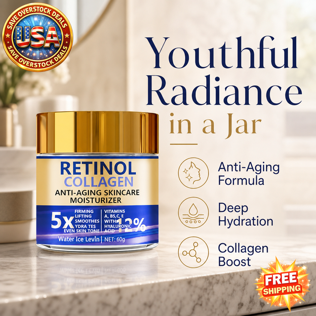 Retinol & Collagen Face Cream - Anti-Aging Moisturizer