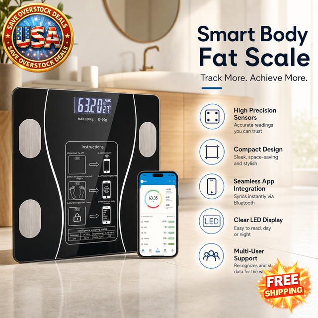 Wireless LED Digital Body Fat Scale for Home Use