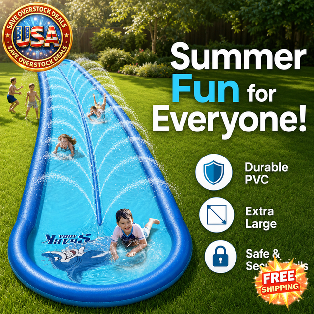 Extra-Large Backyard Water Slide for Kids and Adults