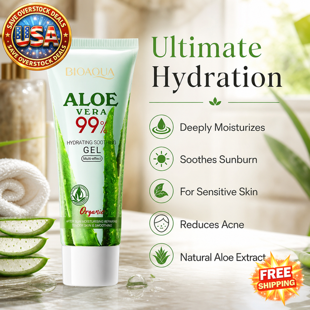 Moisturizing Aloe Vera Gel for Face and Body, 300ml