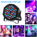 RGB LED Par Lights 36W 9 Modes Sound Activated Remote Control for Events