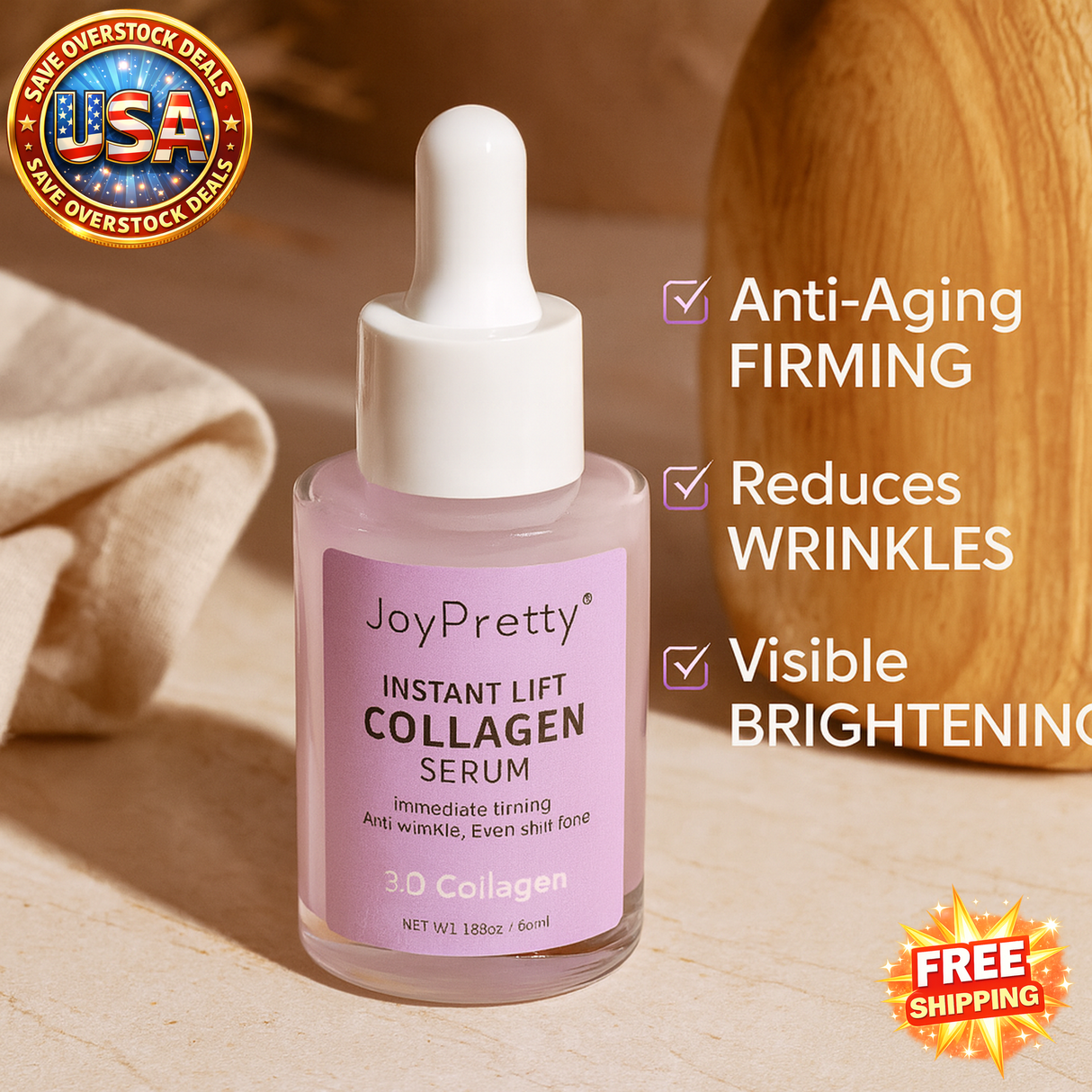 Collagen Facial Essence Serum 30ml Anti-Aging Hydrating Skin Care
