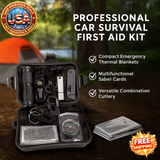 Professional First Aid Kit for Car, Camping & Hiking - Emergency Gear
